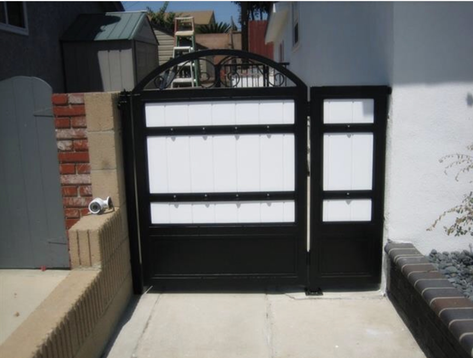 Scrollwork Iron Entry Gate
