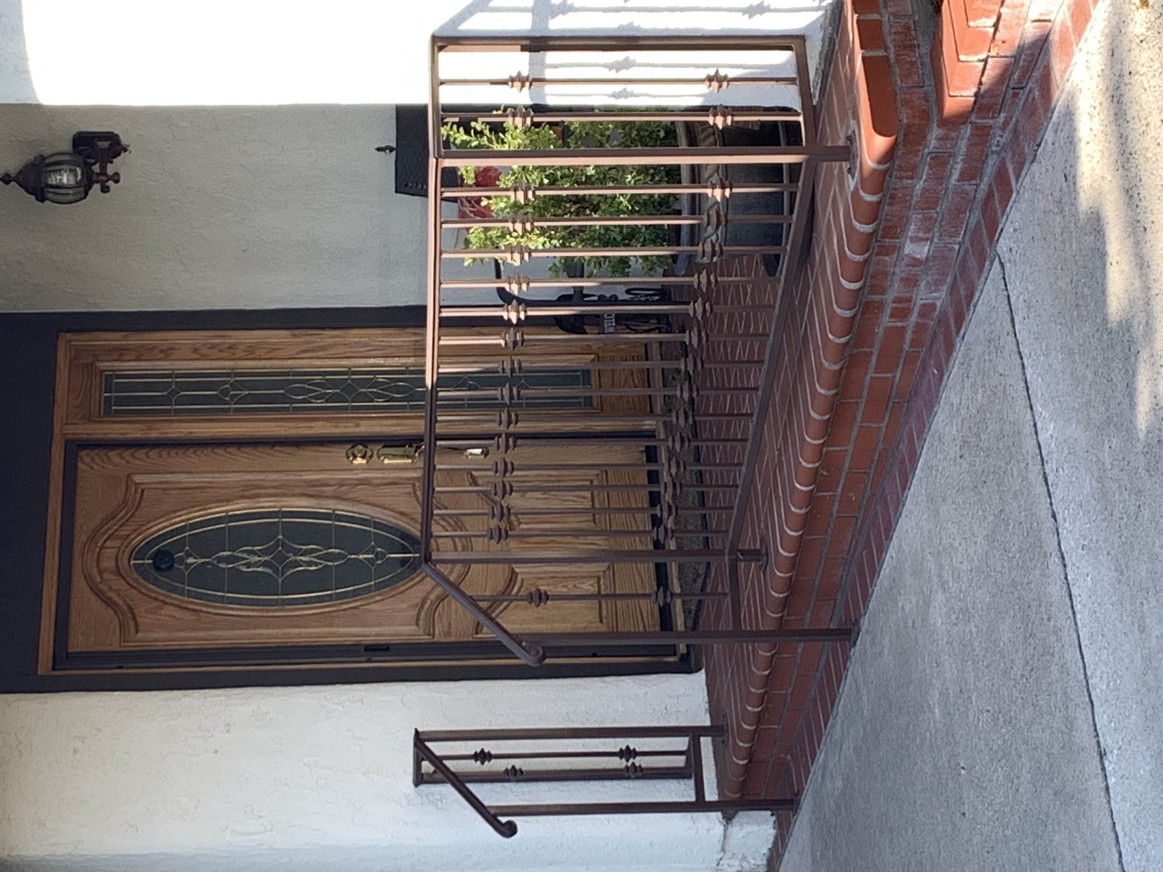Twisted Iron Stair Handrail