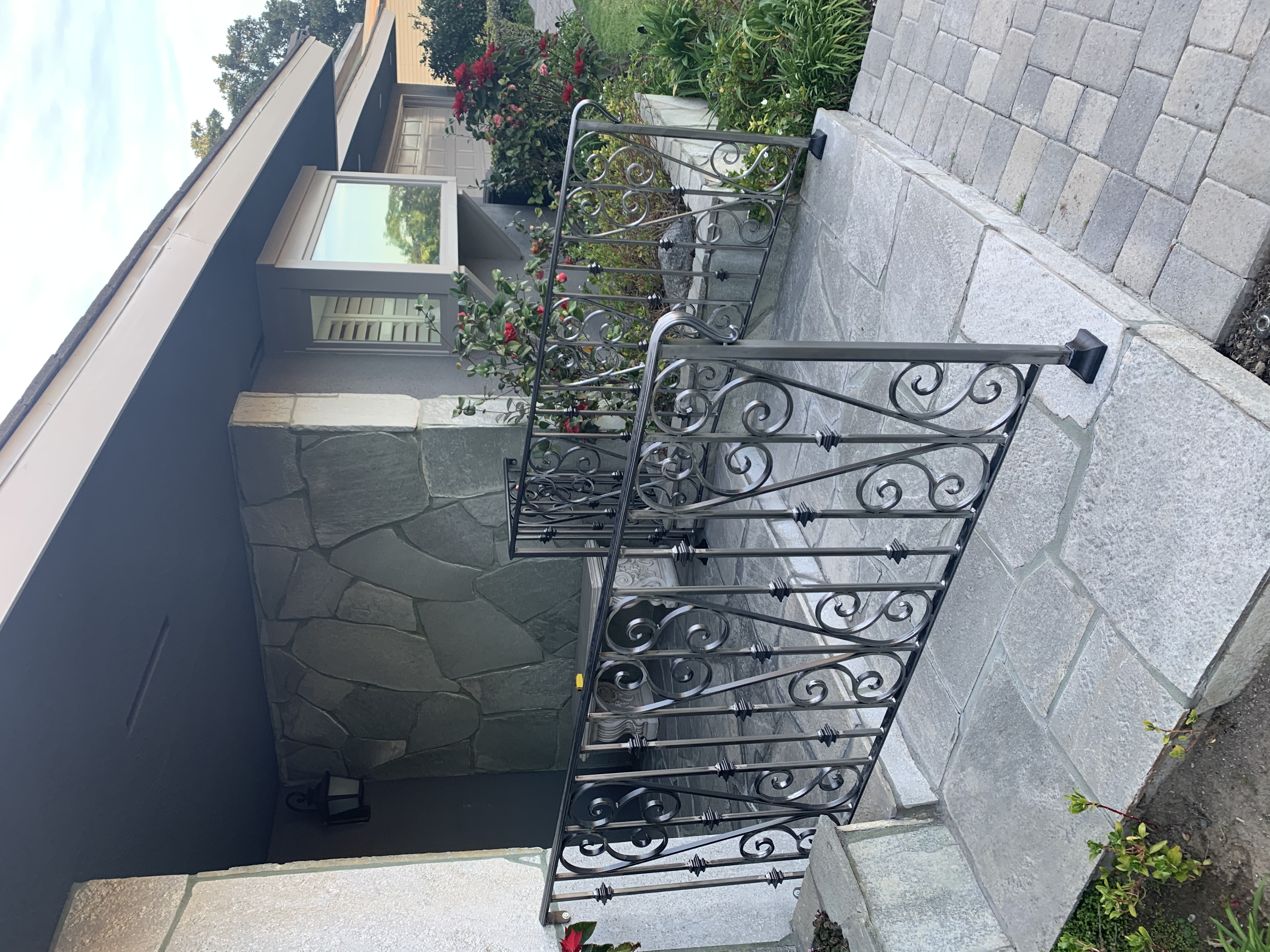 Ornate Scrollwork Porch Railing