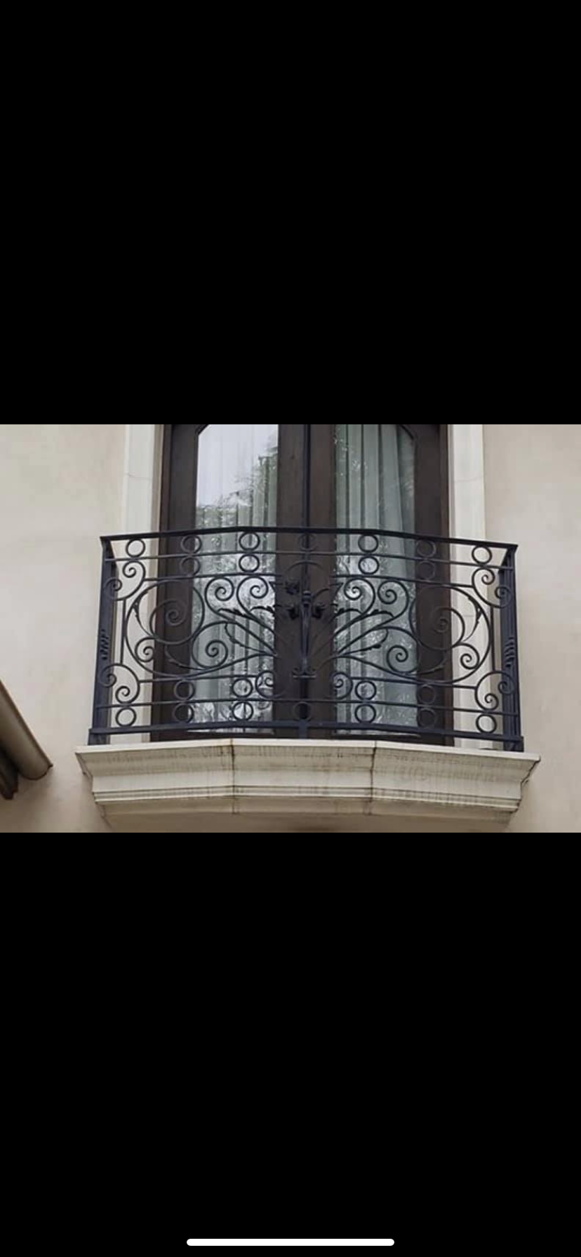 Ornate Scrollwork Juliette Balcony Railing