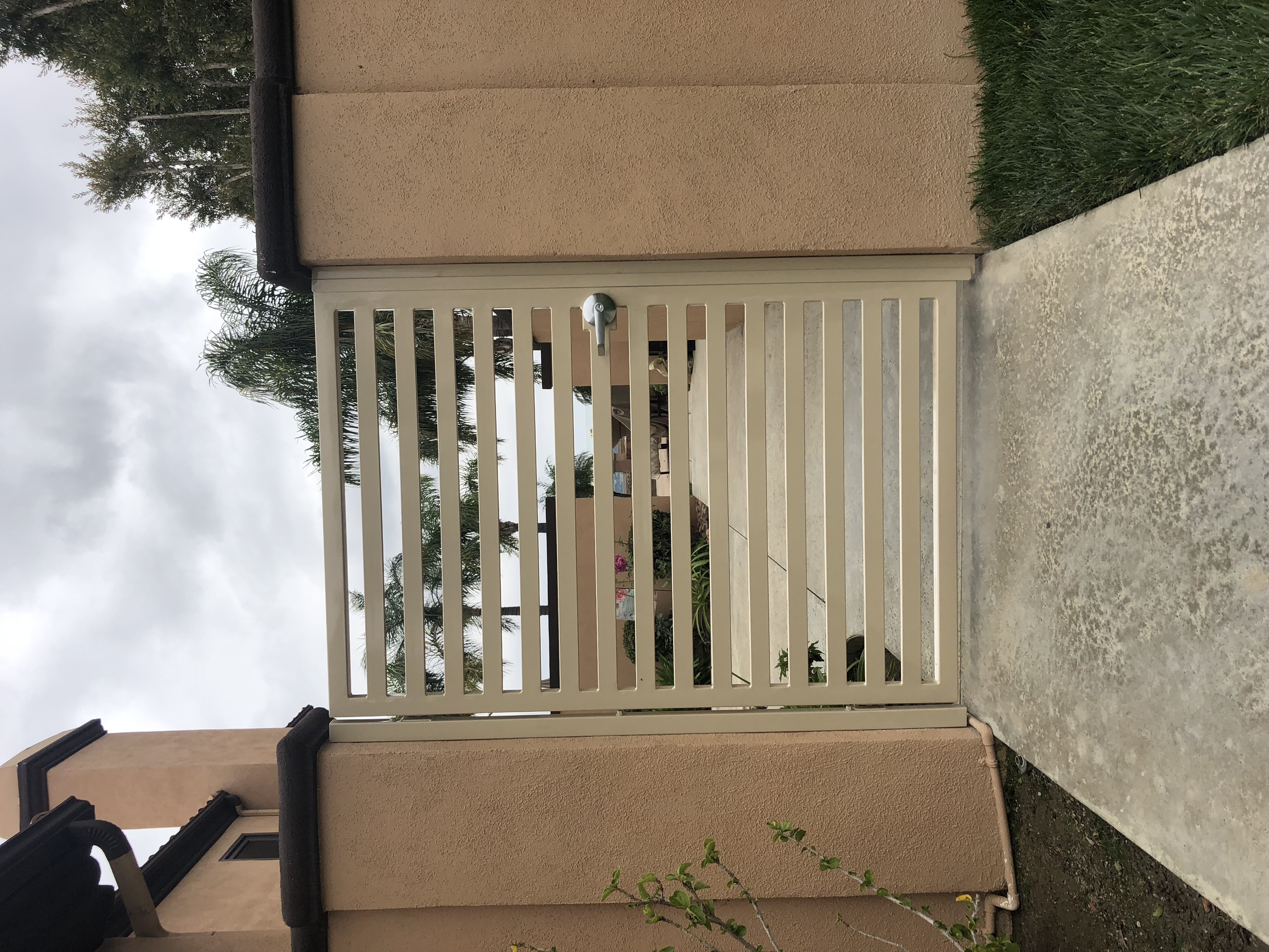 Modern Slatted Side Gate