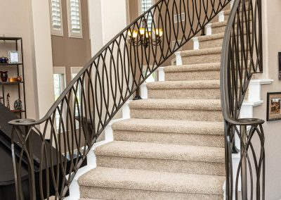 Wave Pattern Staircase Railing