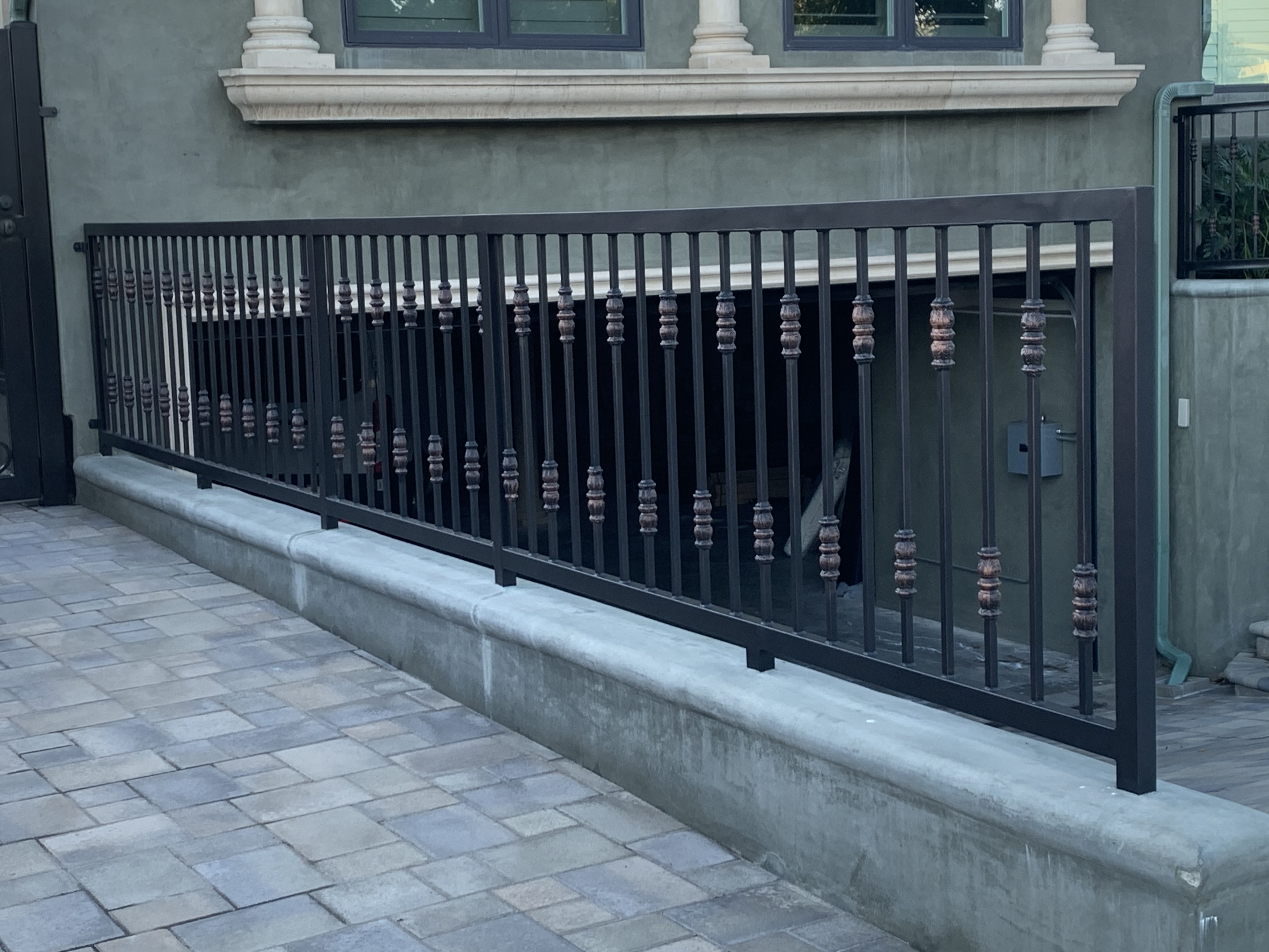 Ornate Baluster Exterior Railing