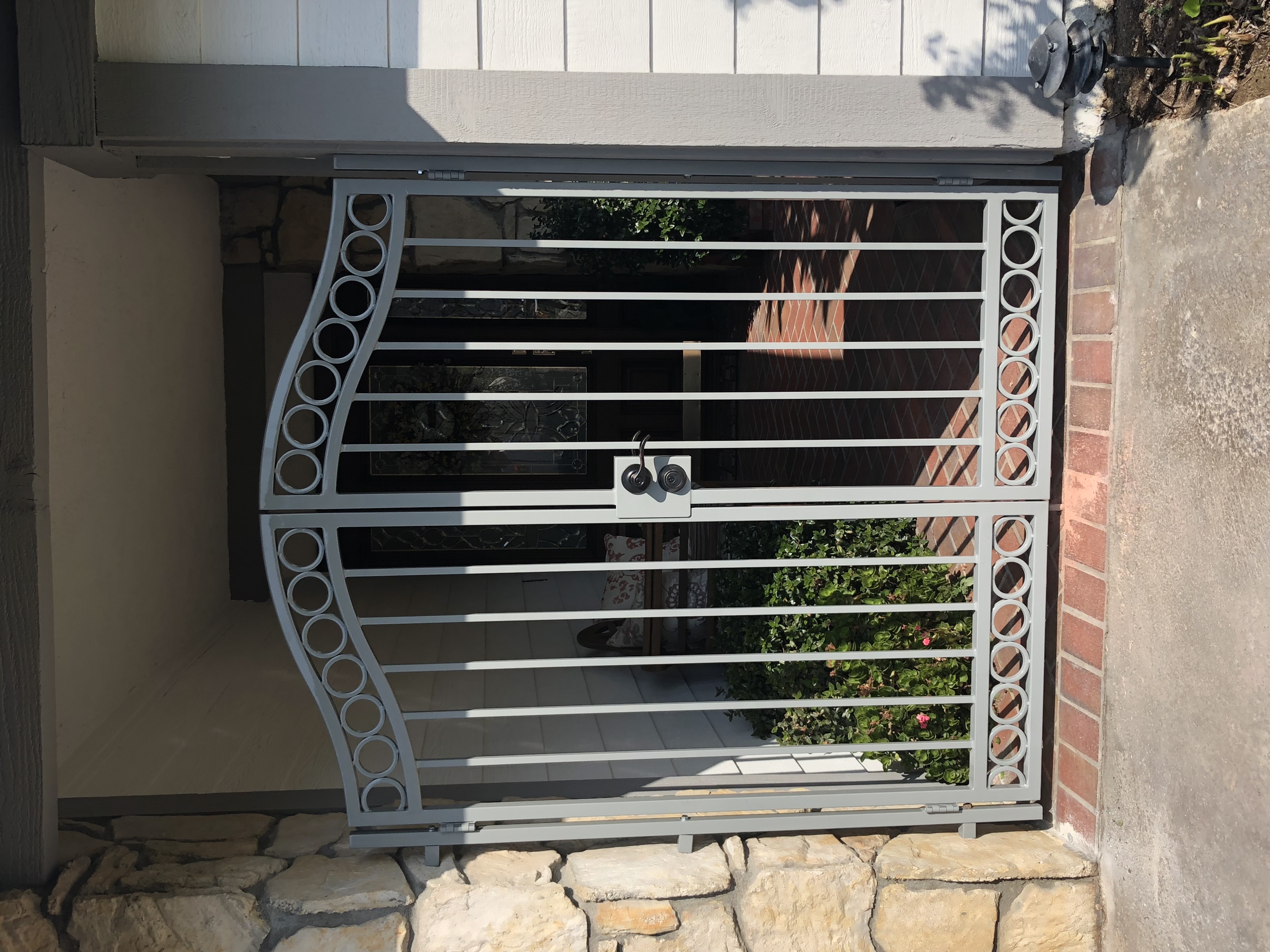 Circle Detail Double Entry Gate