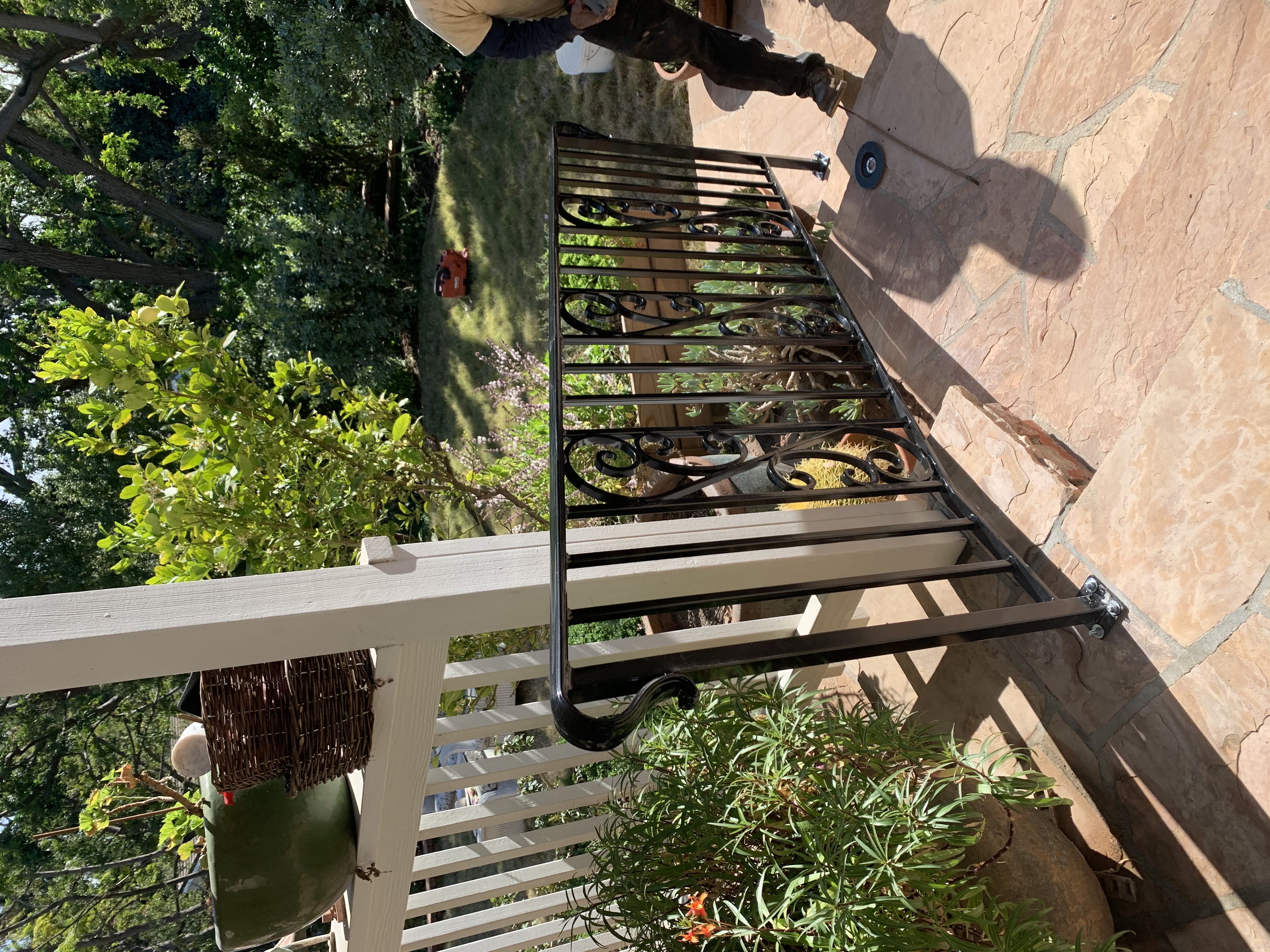 Patio Scrollwork Iron Railing