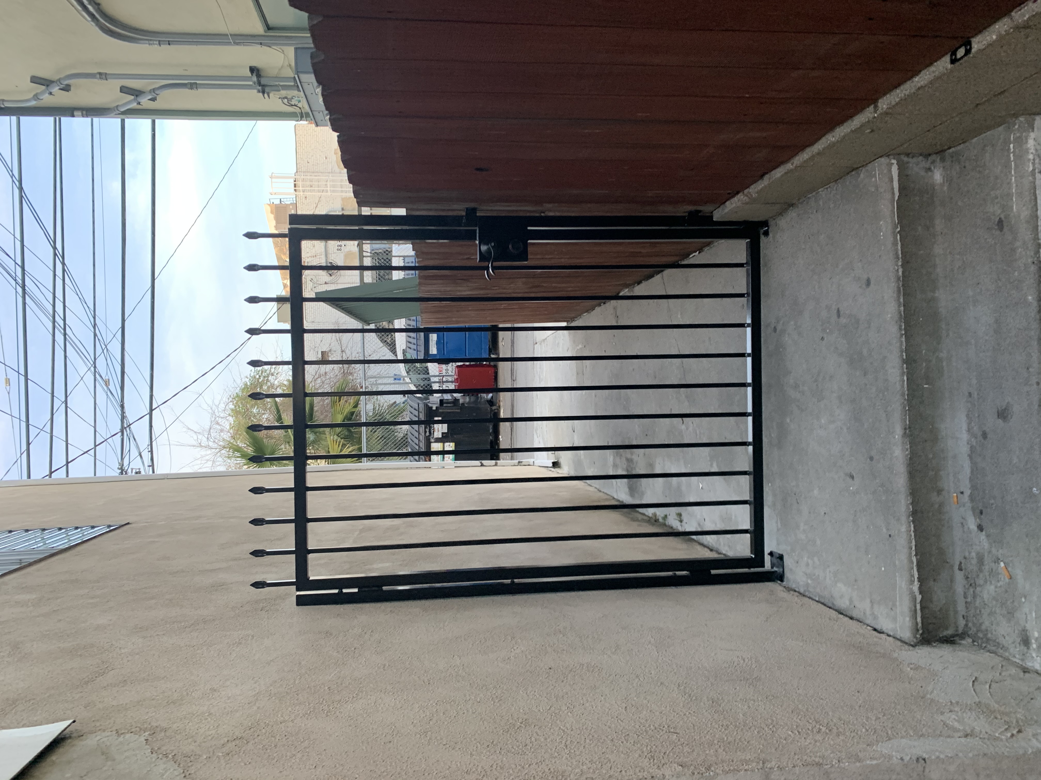 Iron Gate with Spear Finials