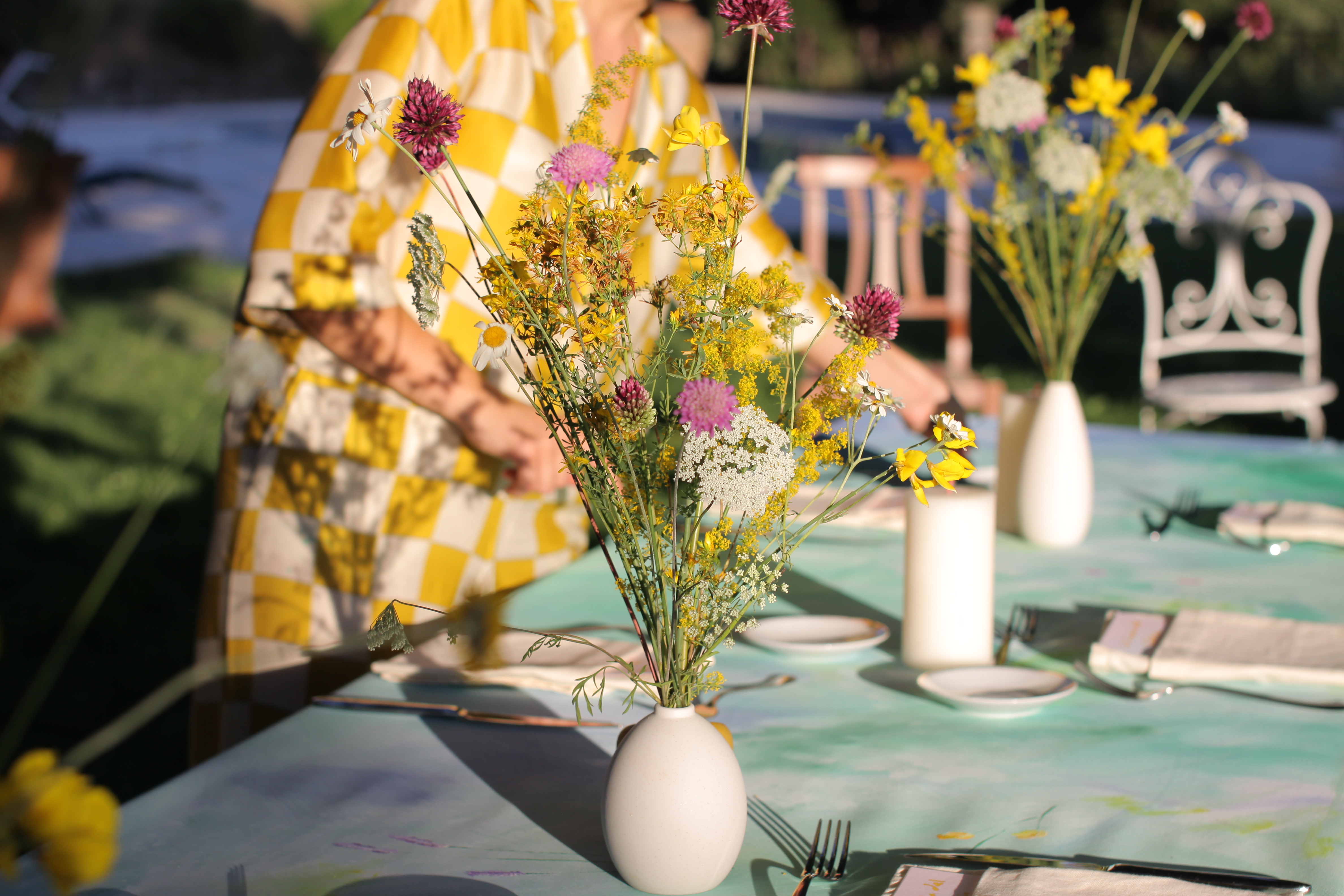 Fiori di campo sulla tela