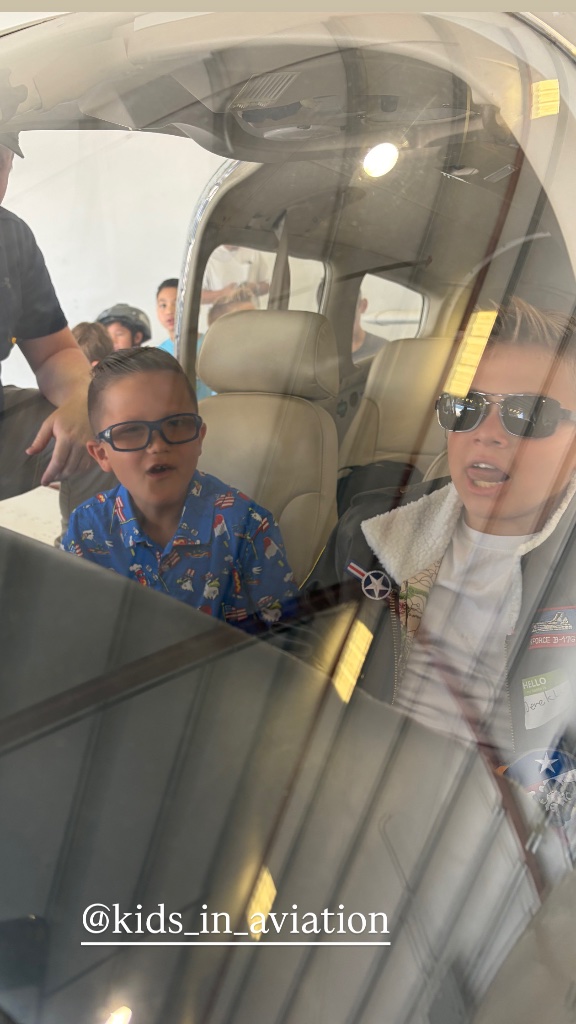 The birthday crew ready for takeoff