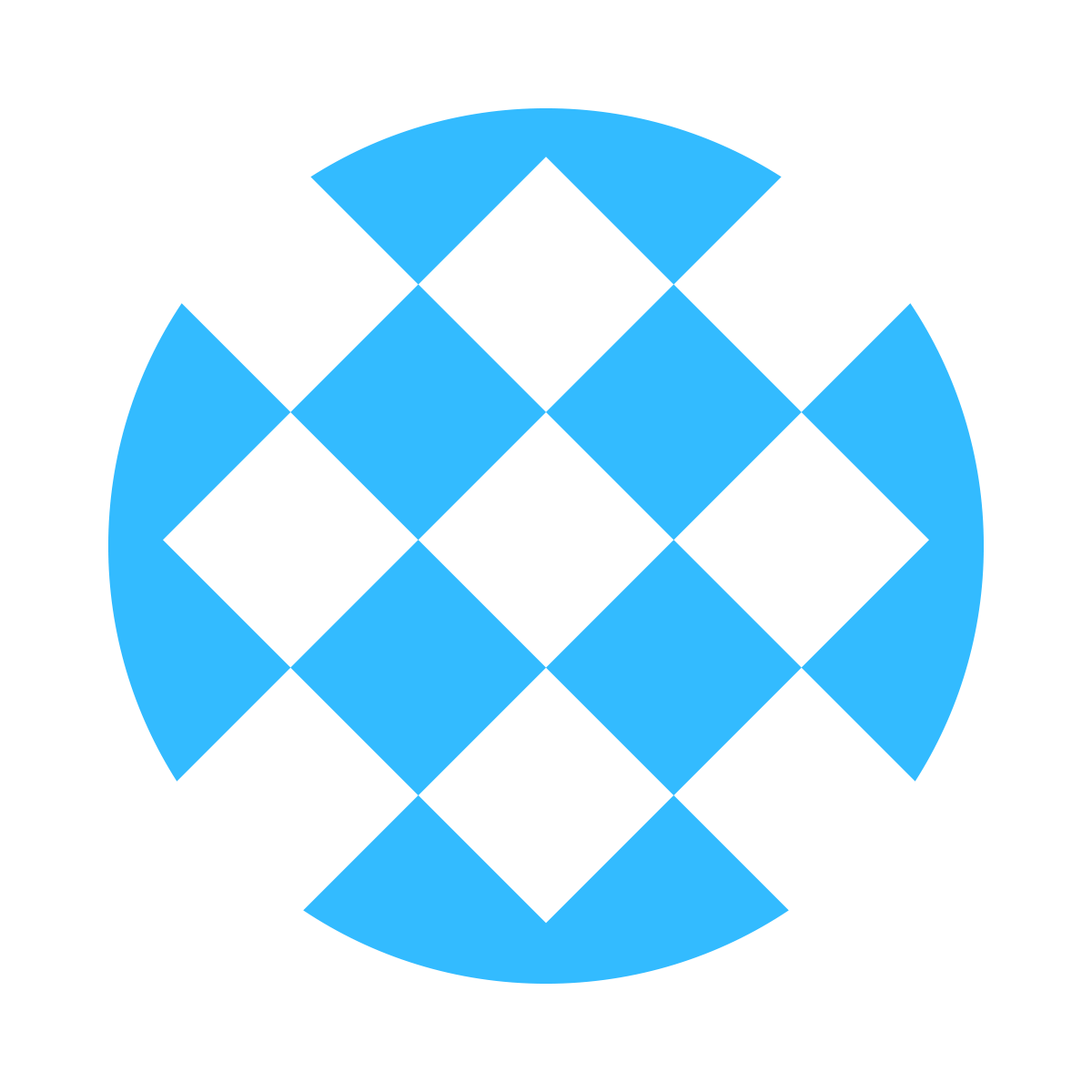 Icon — Sky Blue & White