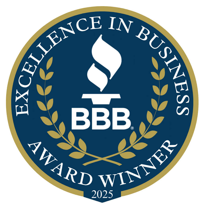 BBB Excellence in Business Award Winner 2025