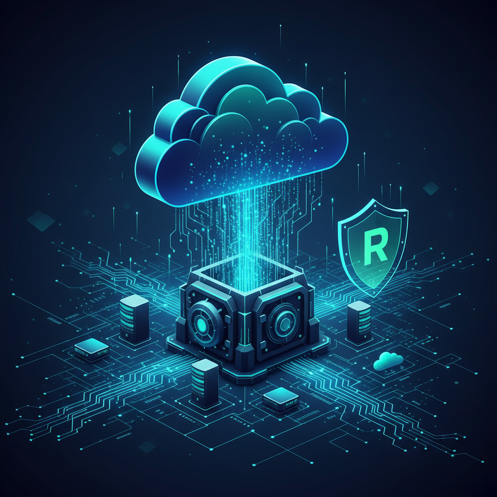 Data backup and recovery with cloud storage and secure vault