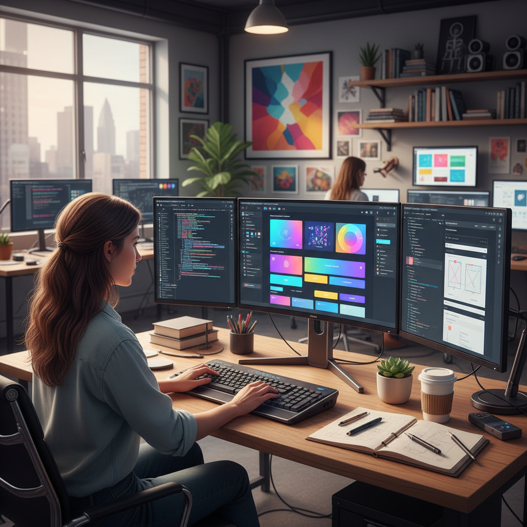 Cloud server infrastructure with glowing data centers and network connections