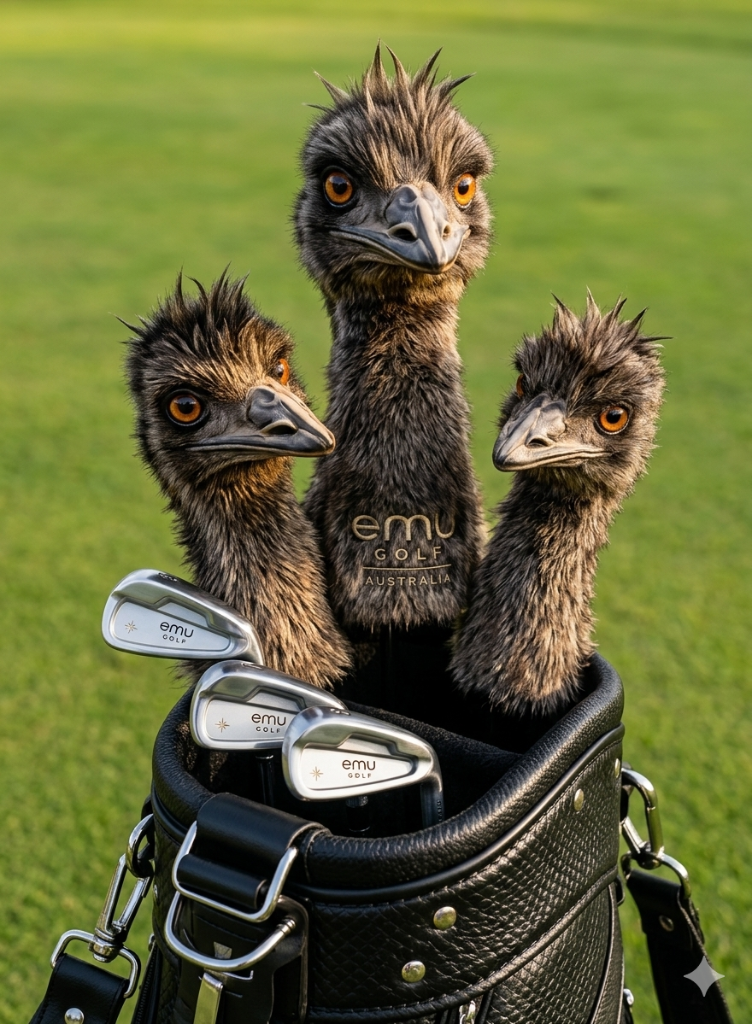 Plush Emu Headcovers