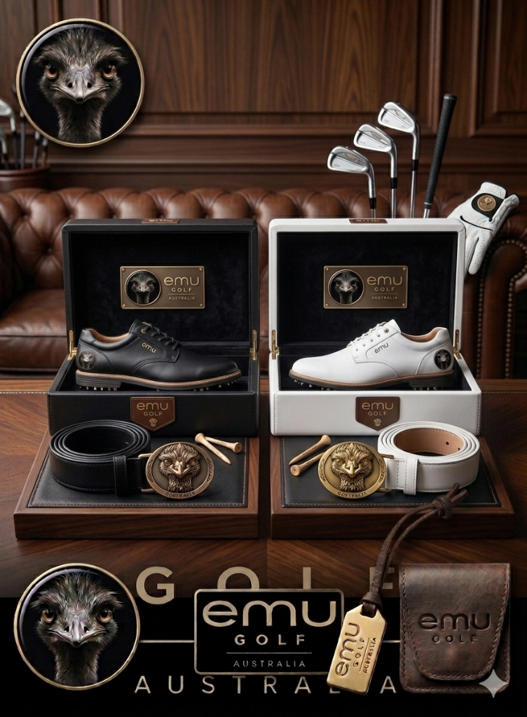 EMU Golf Premium Leather Shoes & Accessory Pack