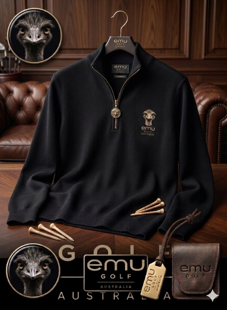 EMU Golf Premium Fine Wool 1/4 Zip Jumper