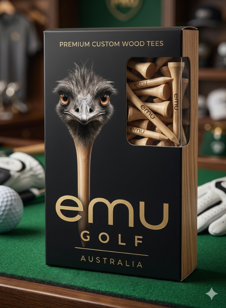 EMU Golf Premium Wood Tees