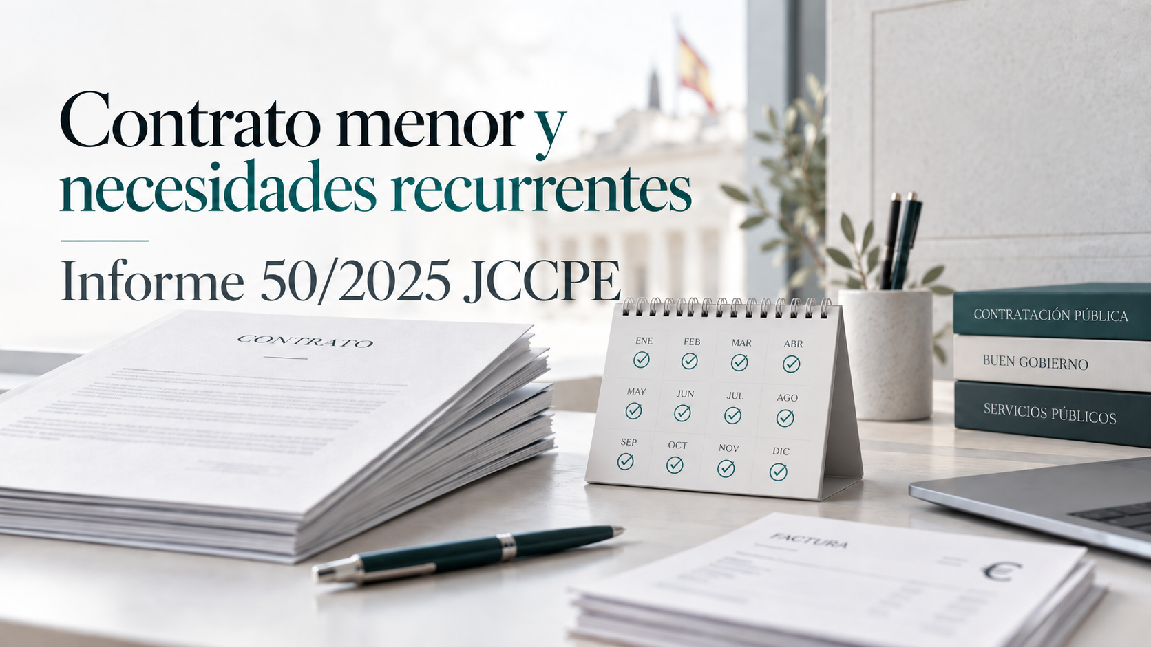 ¿Puede utilizarse el contrato menor para necesidades recurrentes? El Informe 50/25 JCCP introduce un matiz importante