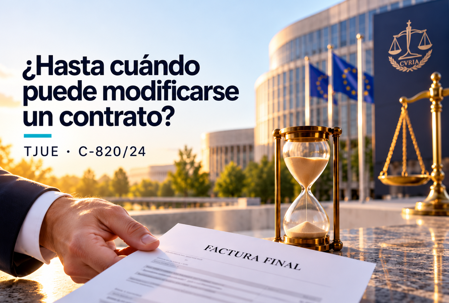 ¿Hasta cuándo puede modificarse un contrato? El TJUE fija el final de su período de vigencia