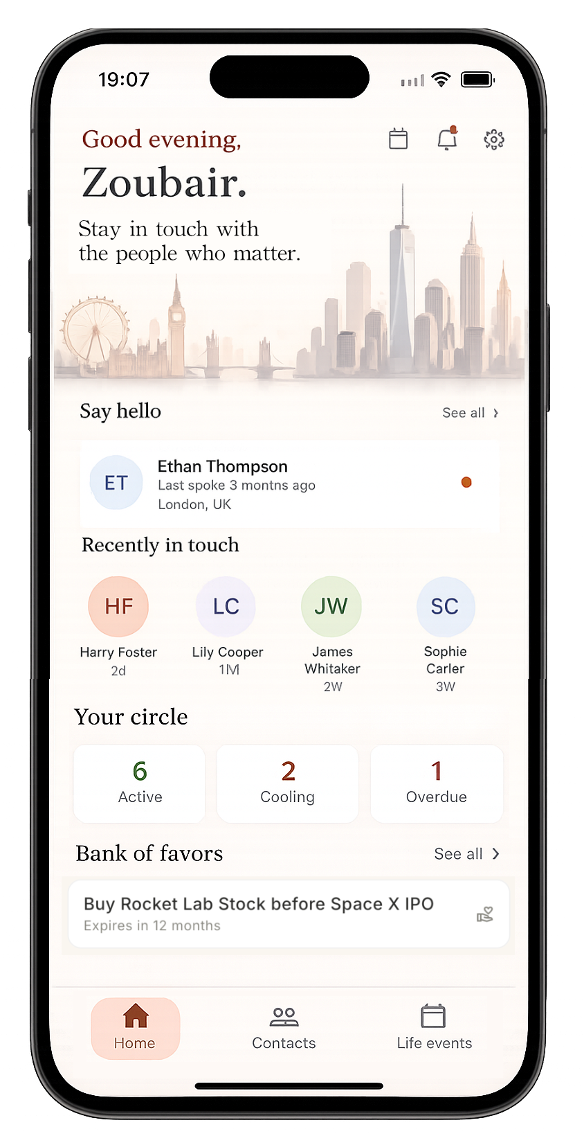 MaCompaney app mockup