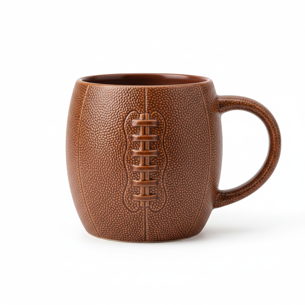 Football Leather Texture Coffee Mug