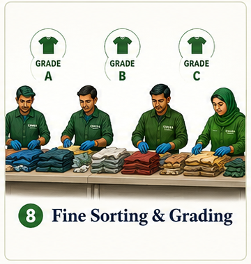 Step 8: Fine Sorting & Grading