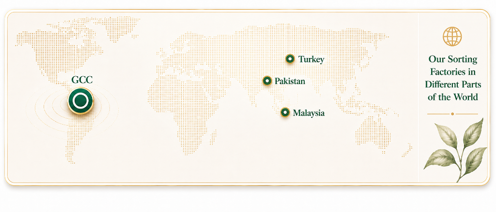 Global sourcing network connecting markets to the GCC hub