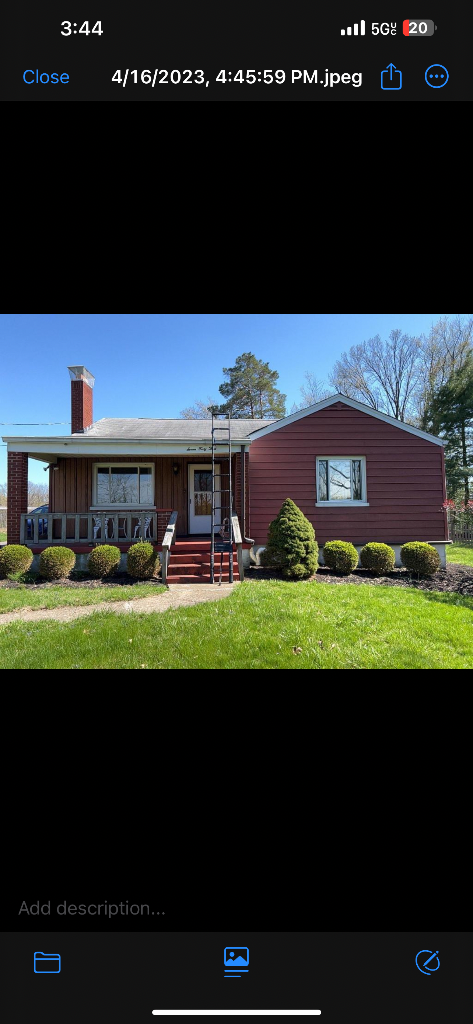 Ranch Home — Before Siding Replacement (Front)