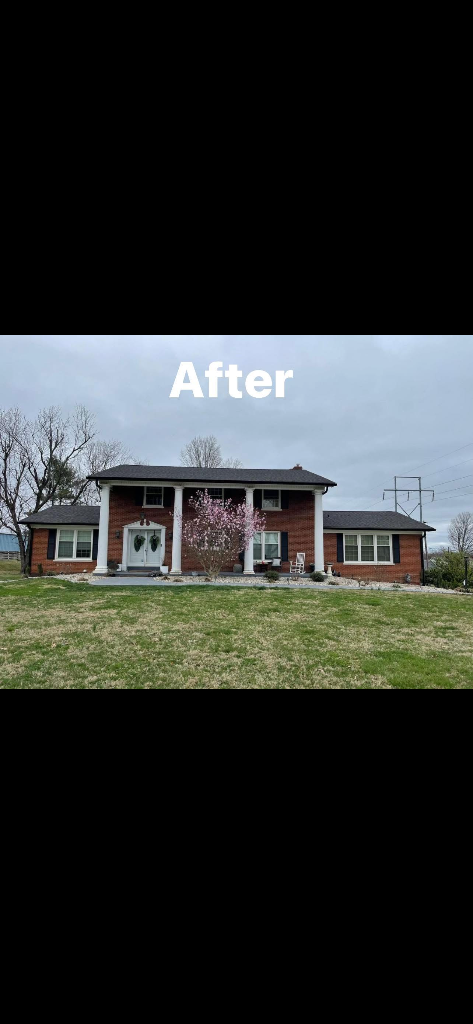 Brick Colonial — After Roof Replacement