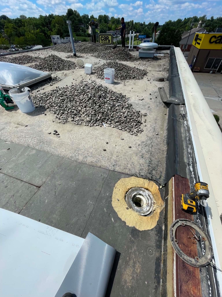 Take 5 Oil Change TPO roof replacement project, Alexandria KY — photo 11