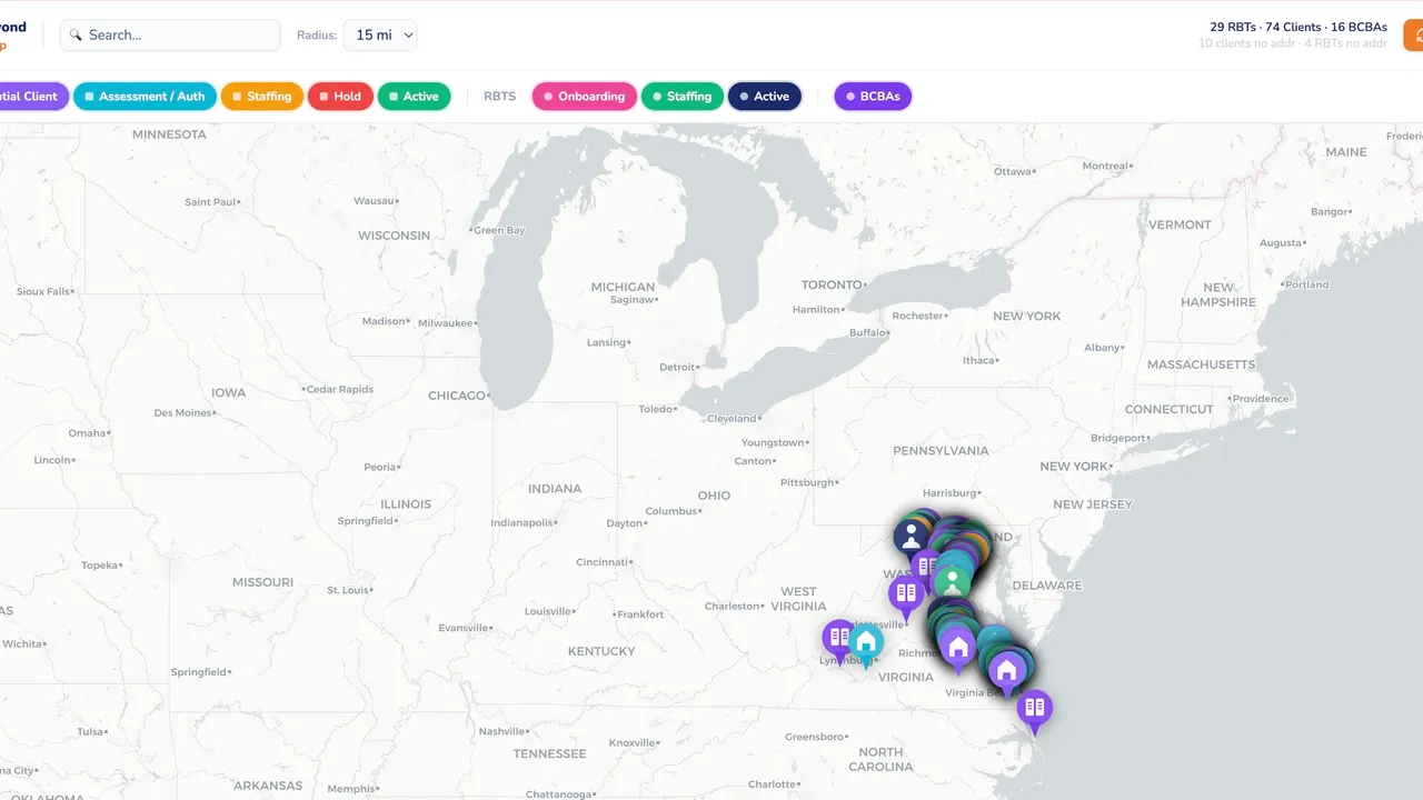 Staffing Map template preview