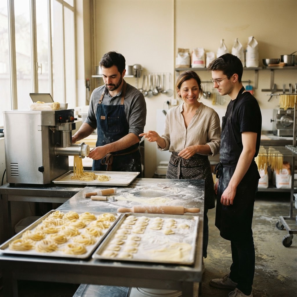 L'équipe Italgi France en atelier
