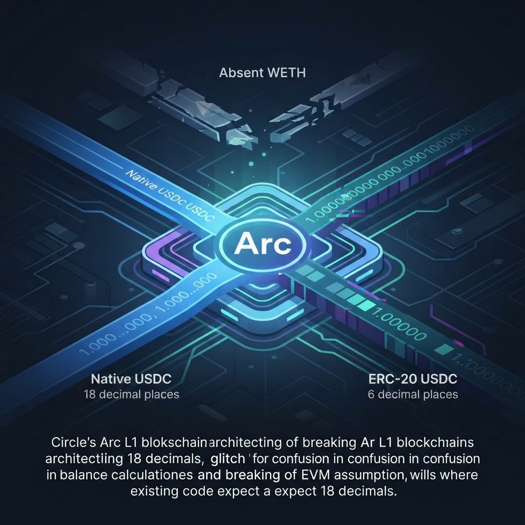 Circle Opens Arc Public Mainnet: Where a Permissioned L1 With USDC Gas Breaks EVM-Compatibility Assumptions (18 vs 6 Decimals, No WETH)