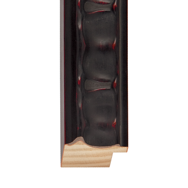 Black W/Red Emboss