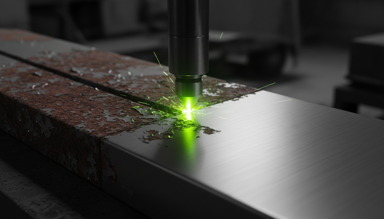 Décapage laser en action