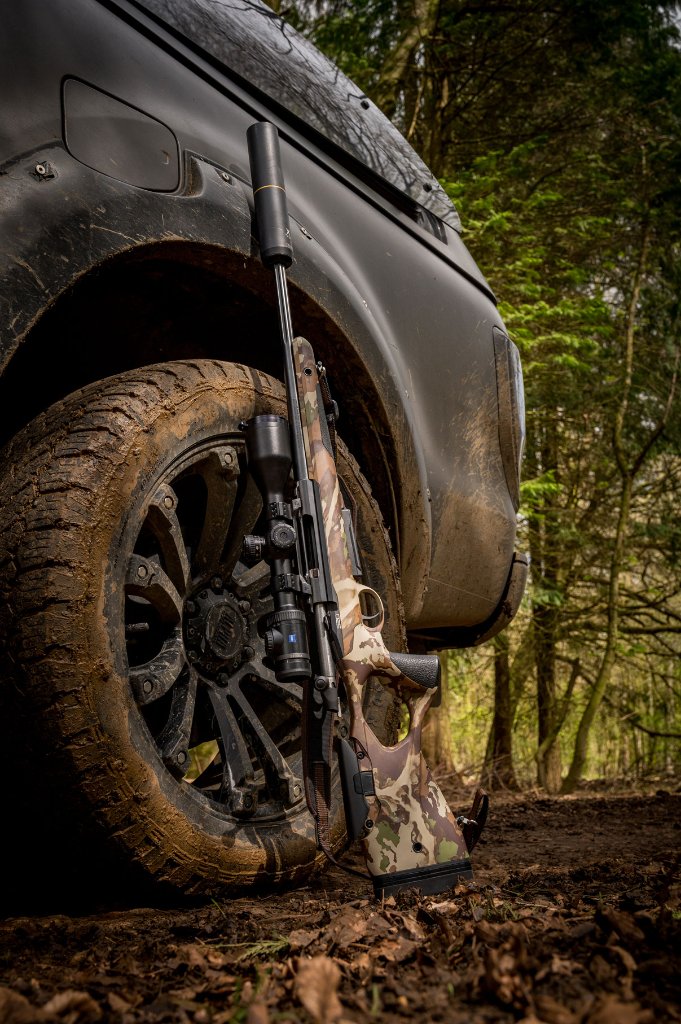 Paul Childerley deer stalking in the British countryside with Sako rifle and Zeiss optics