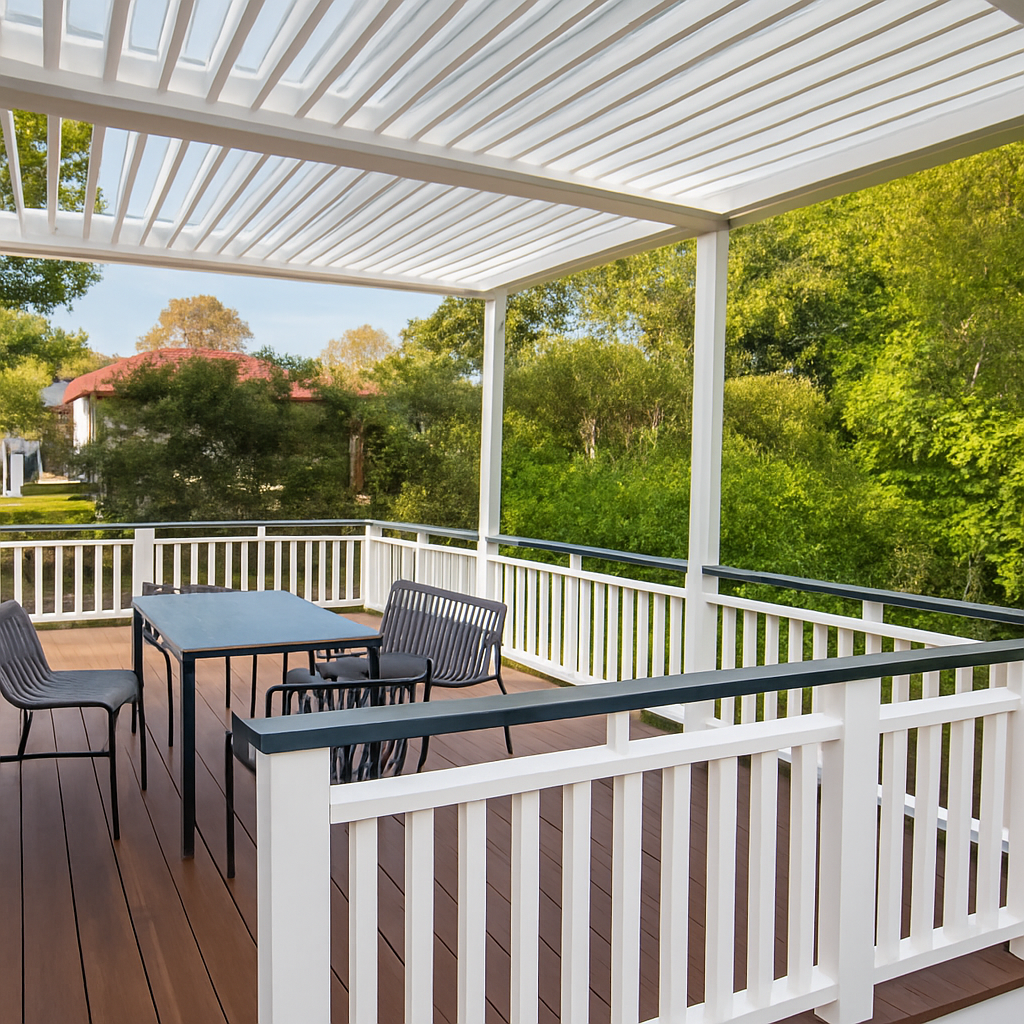 Project Spotlight: Spotted Gum Deck with Motorised Louvre Pergola — Mosman