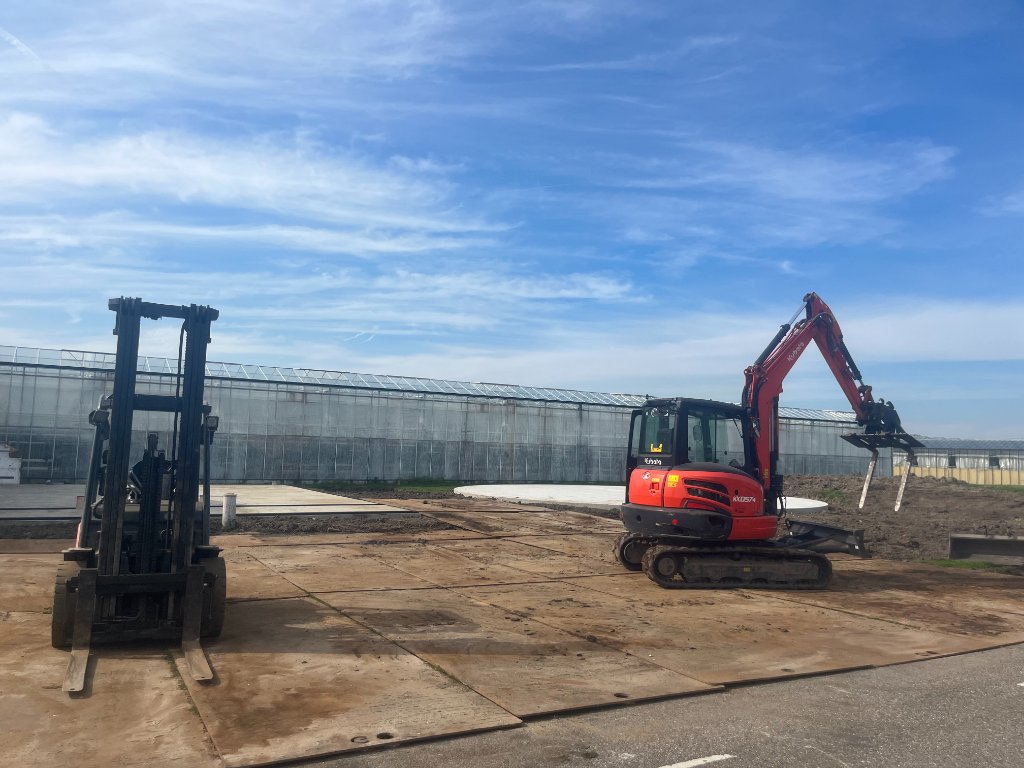 Rijplaten bouwlocatie