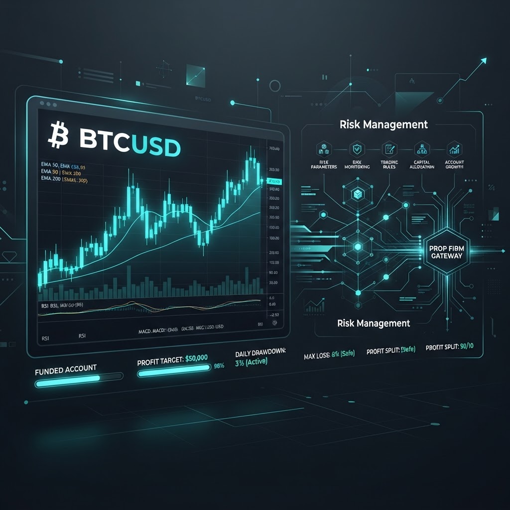 Trading Bitcoin (BTCUSD) with a Prop Firm: Opportunities and Risk Management