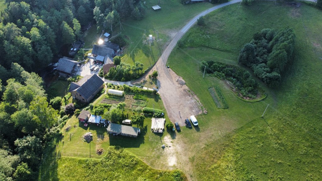 ZIP LINE Malūnas vaizdas iš viršaus