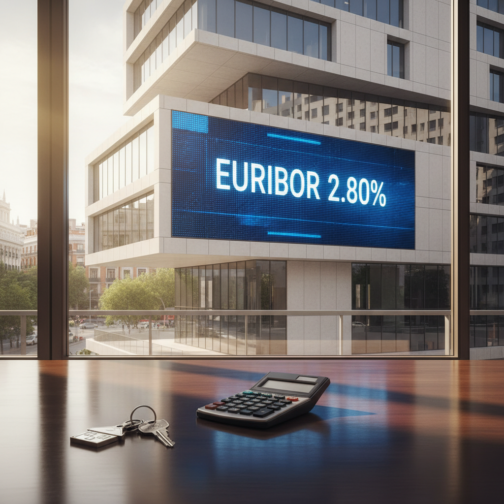 El Euribor perfora el 2,8% en junio de 2026: récord de firmas y lupa de Competencia sobre la banca