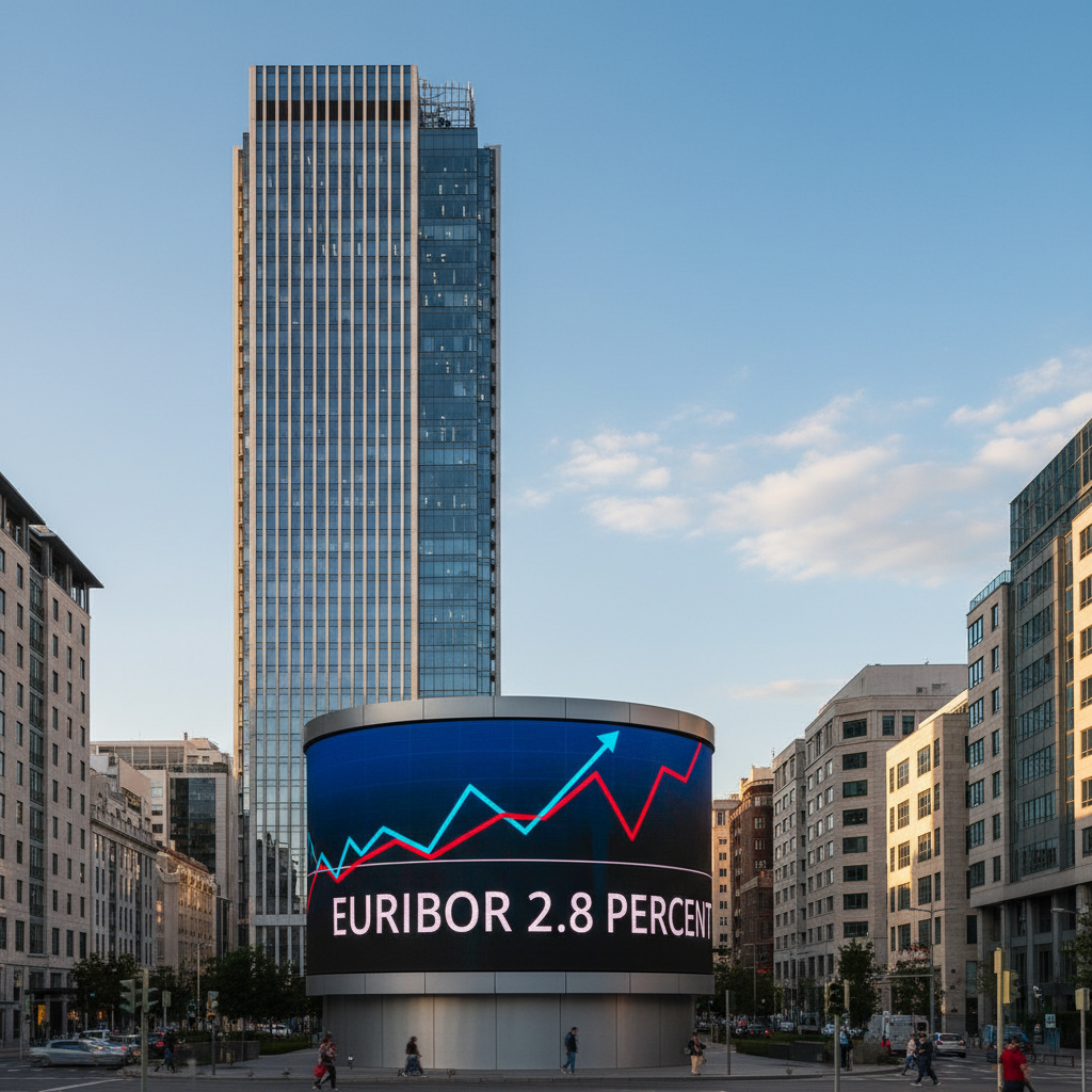 El Euríbor rompe la barrera del 2,8% en junio de 2026: la banca endurece las hipotecas por la tensión internacional