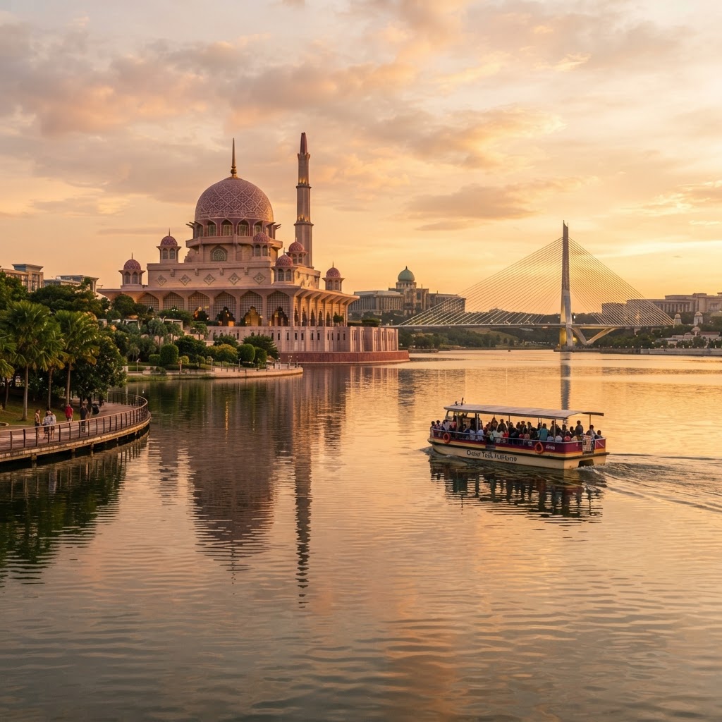 Putrajaya Mosque + Lake Cruise Combo