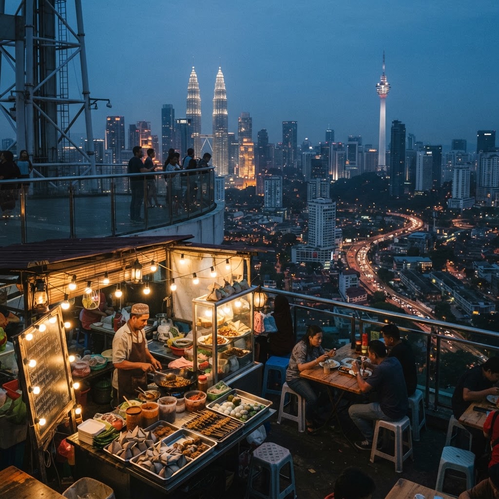 KL Tower Observation + Kampung Baru Food Stop