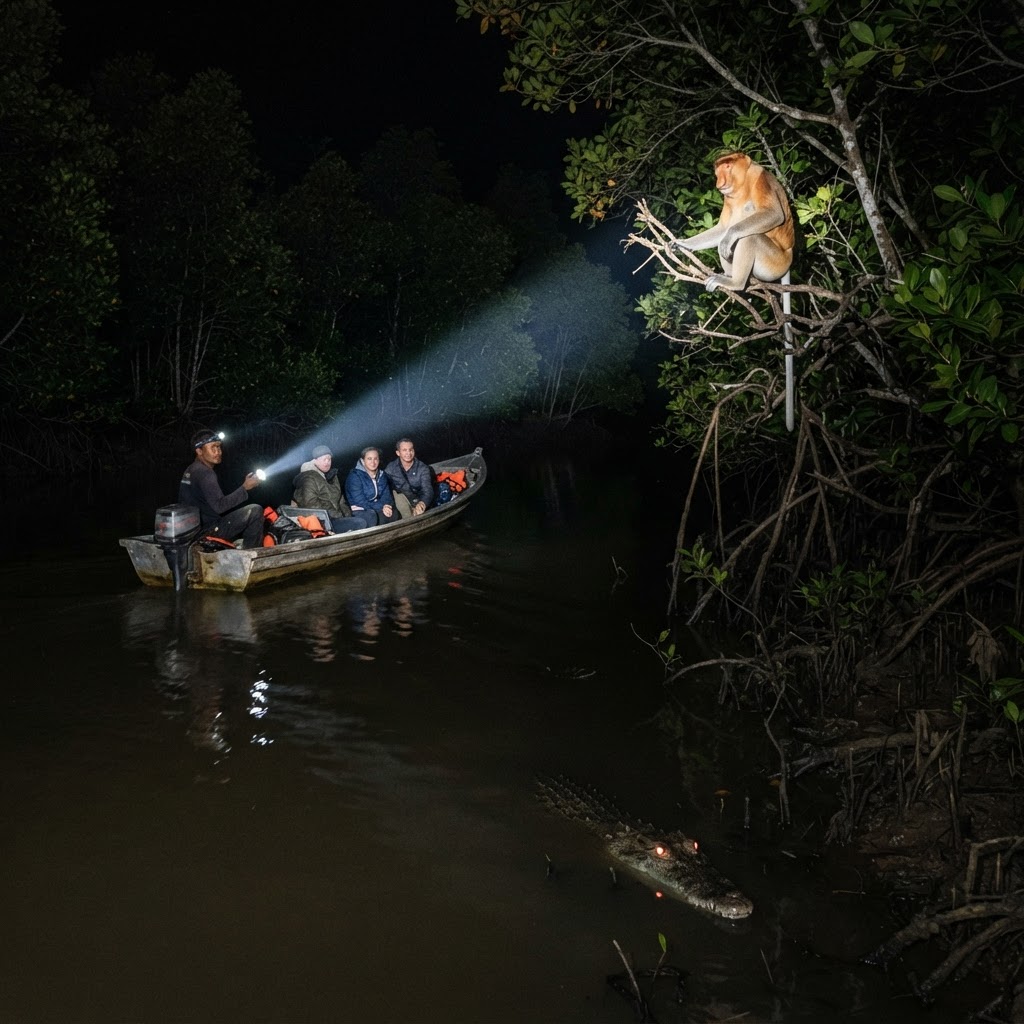 Kinabatangan River Night Safari