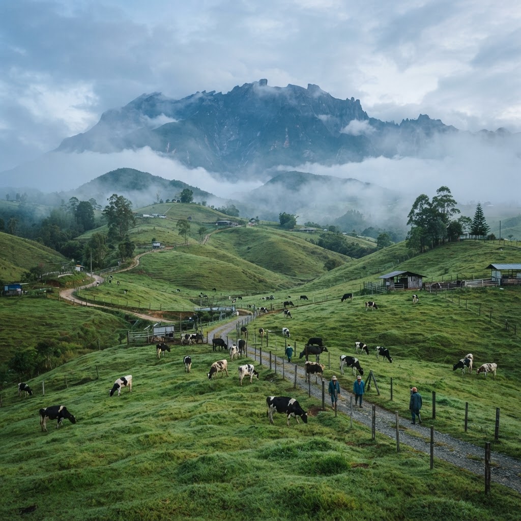 Kundasang Dairy Farm + Desa Highlands Tour