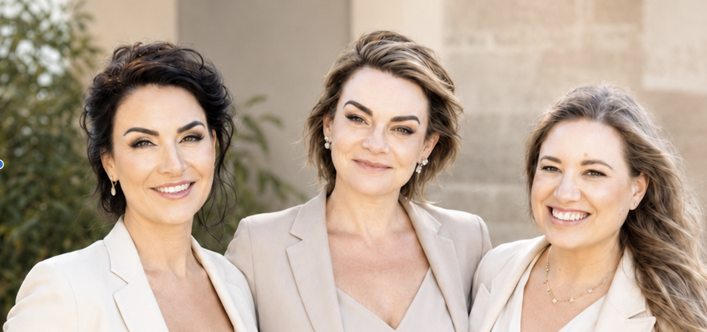 Consilium directors Natalie Laurencik, Lucy Phillips and Carla Koutroulis