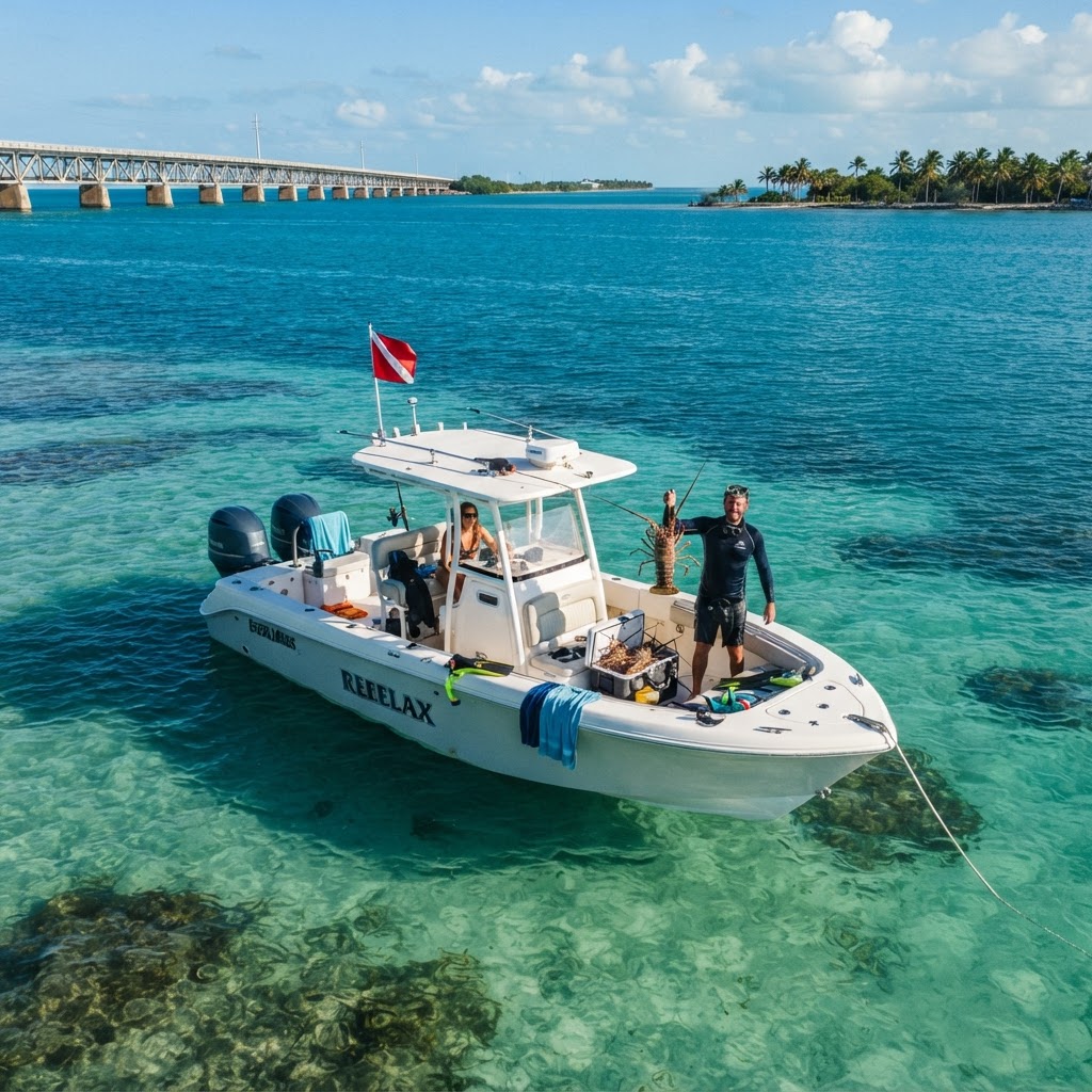Take a Surfside Boat to the Florida Keys boat rental adventure