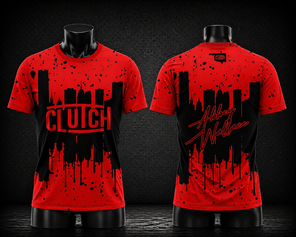 Clutch Skyline Jersey — Red/Black
