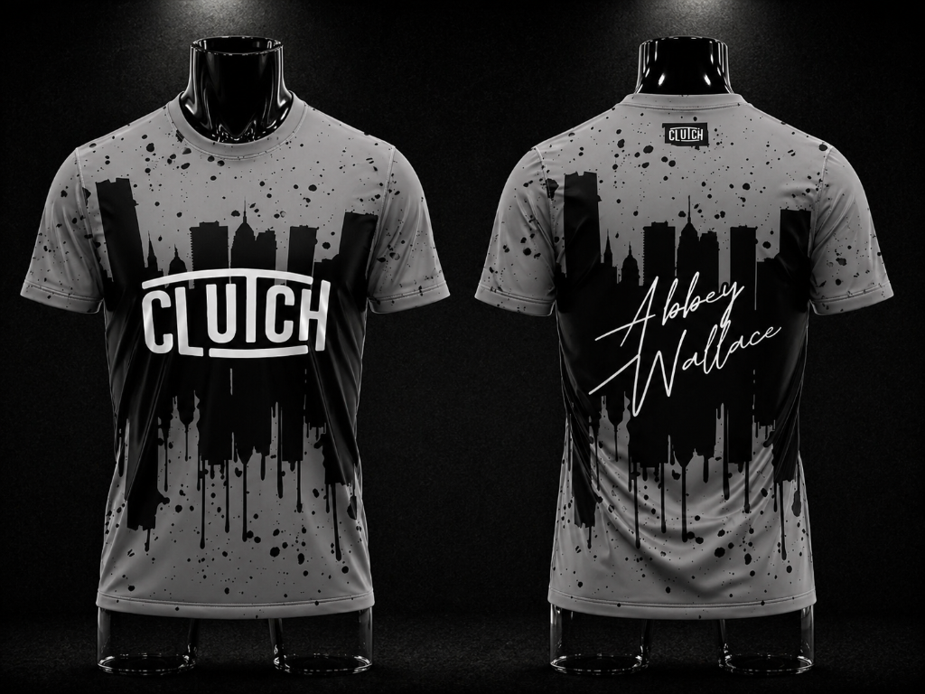 Clutch Skyline Jersey — Grey/Black