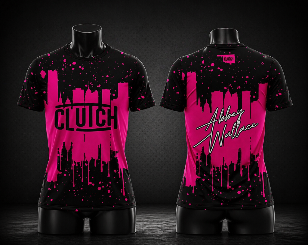 Clutch Skyline Jersey - Black/Hot Pink